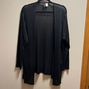 Basic sheer black cardigan